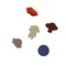 Buttons Galore Flatback Embellishments for Crafts - Spaced Out - 15 Pieces